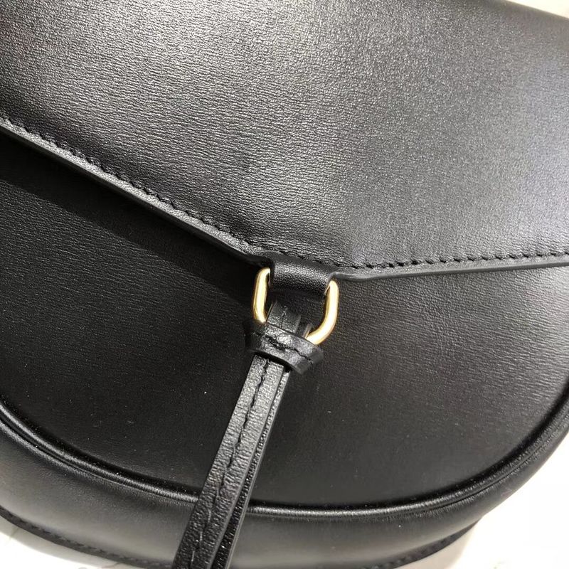 Yves Saint Laurent Cow Leather Shoulder Bag Y551559 Black