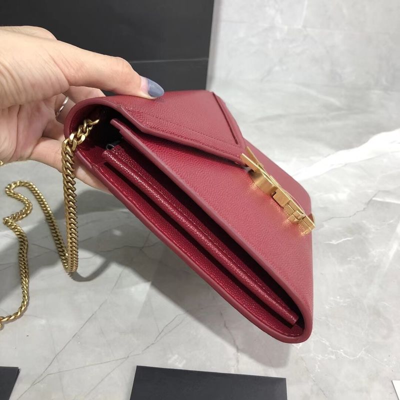 Yves Saint Laurent Original Leather Shoulder Bag Y582334 Red