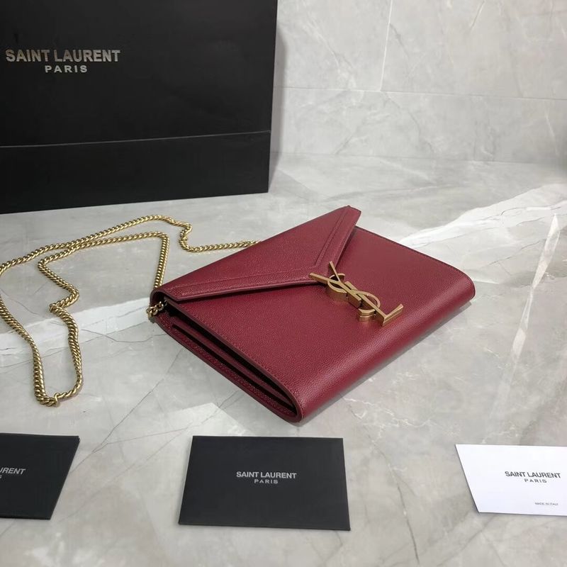 Yves Saint Laurent Original Leather Shoulder Bag Y582334 Red