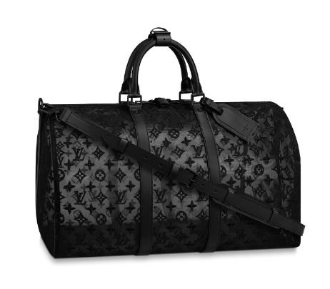 Louis Vuitton KEEPALL BANDOULIERE 50 with Shoulder Strap M53971 black