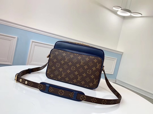 Louis vuitton original monogram canvas Shoulder Bag M51478 blue