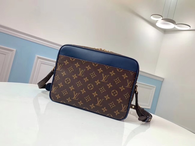 Louis vuitton original monogram canvas Shoulder Bag M51478 blue