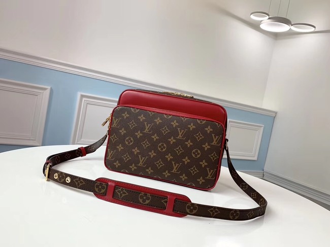 Louis vuitton original monogram canvas Shoulder Bag M51478 red