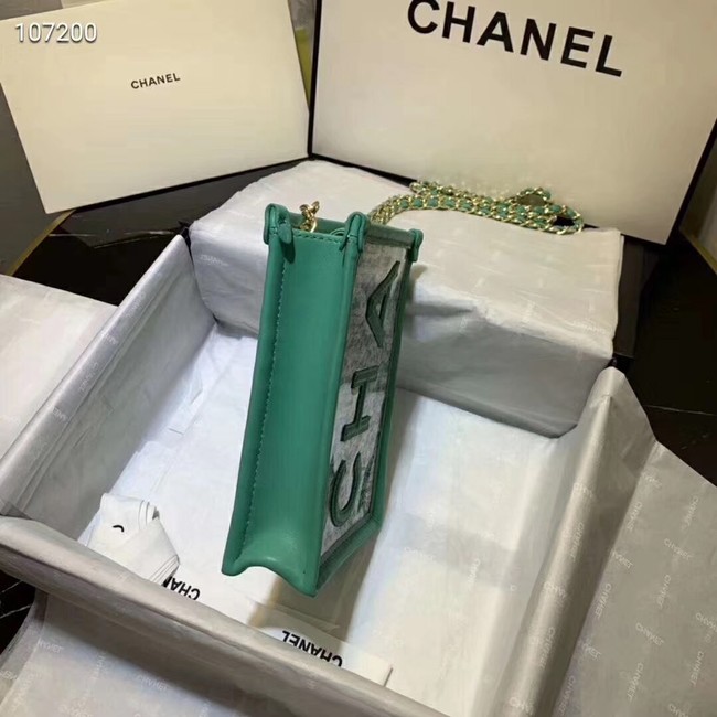 Chanel Shoulder Bag Original Leather 7738 green