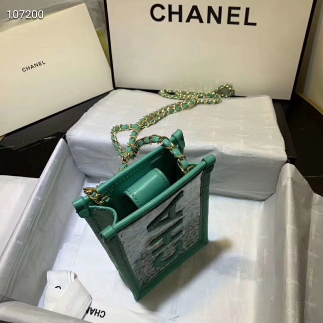 Chanel Shoulder Bag Original Leather 7738 green