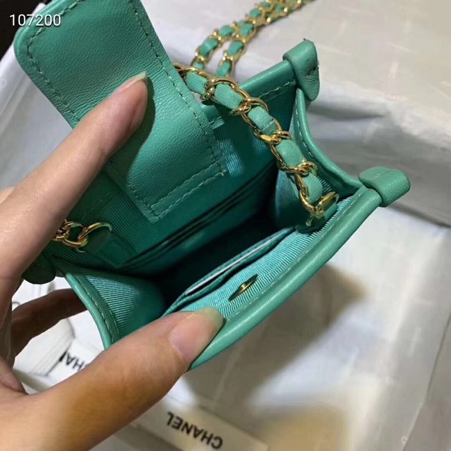 Chanel Shoulder Bag Original Leather 7738 green