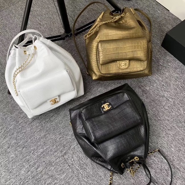 Chanel Original Leather Backpack AS0800 Black