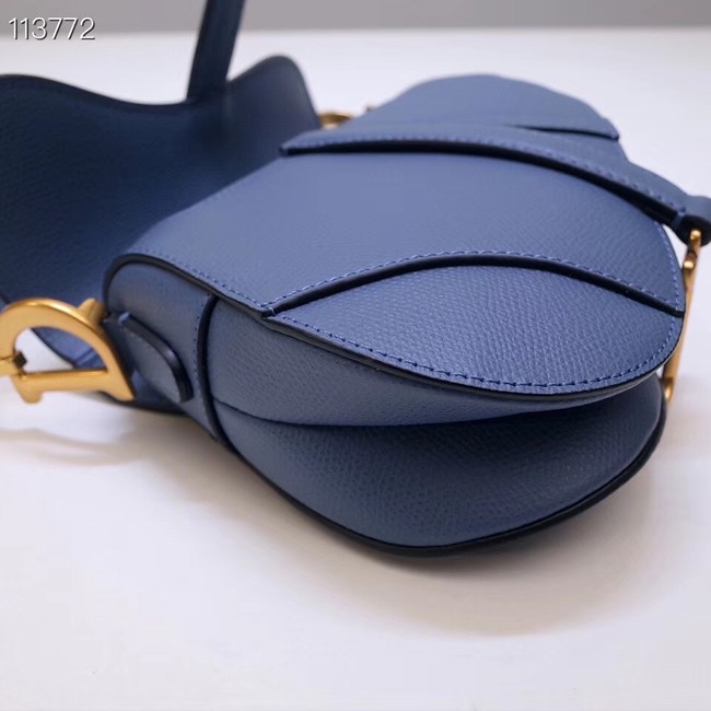 Dior Mini Saddle Bag Calfskin M0447 Blue