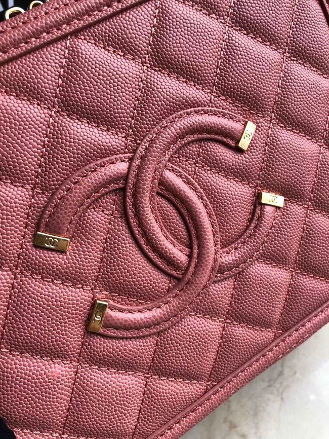 Chanel Original Leather Medium Cosmetic Bag 93443 Pink