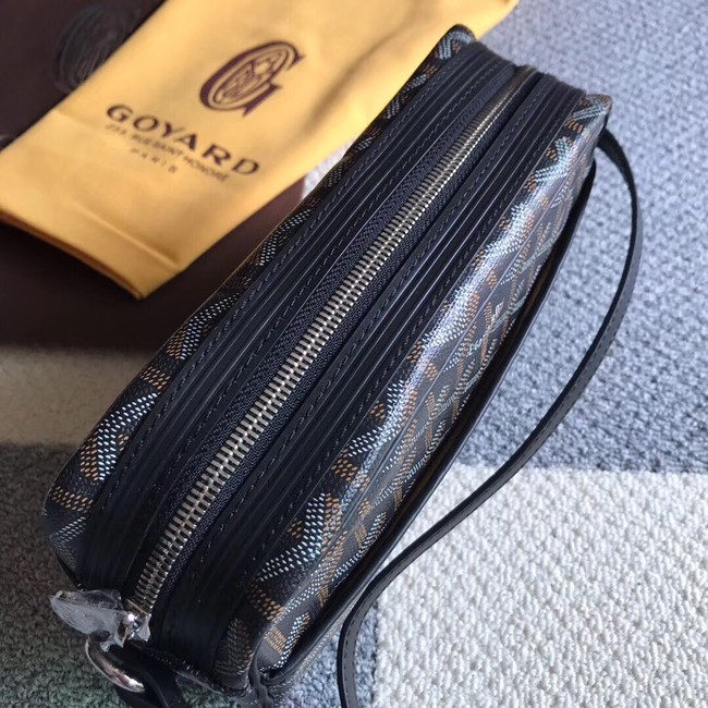 Goyard Calfskin Leather Shoulder Bag 6788 Black