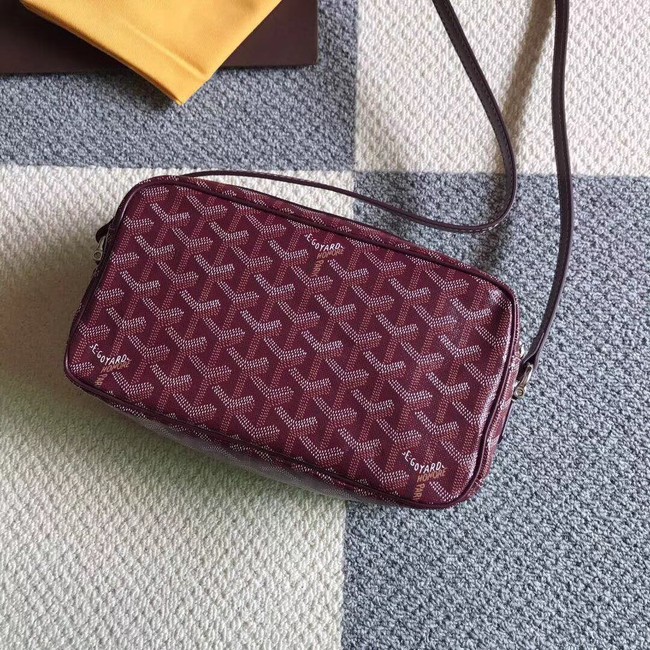 Goyard Calfskin Leather Shoulder Bag 6788 Wine