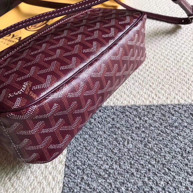 Goyard Calfskin Leather Shoulder Bag 6788 Wine