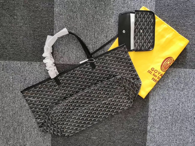 Goyard Calfskin Leather Tote Bag 6783 Black