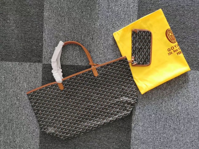 Goyard Calfskin Leather Tote Bag 6783 Grey