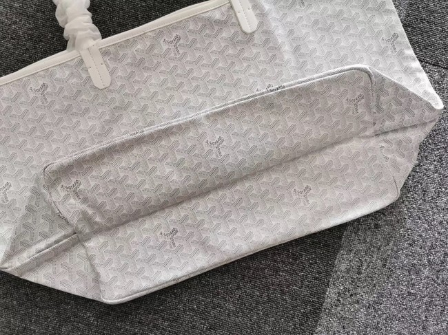 Goyard Calfskin Leather Tote Bag 6783 White