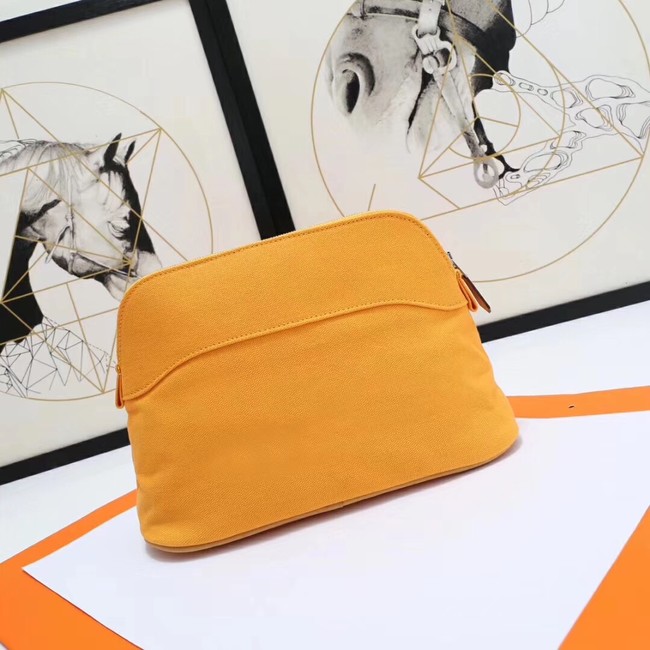 Hermes Cosmetic Bag H3699 Yellow