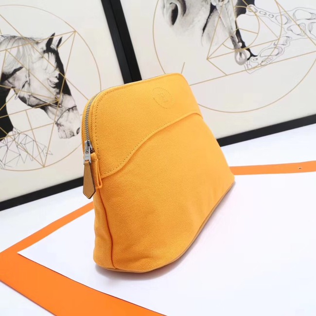 Hermes Cosmetic Bag H3699 Yellow