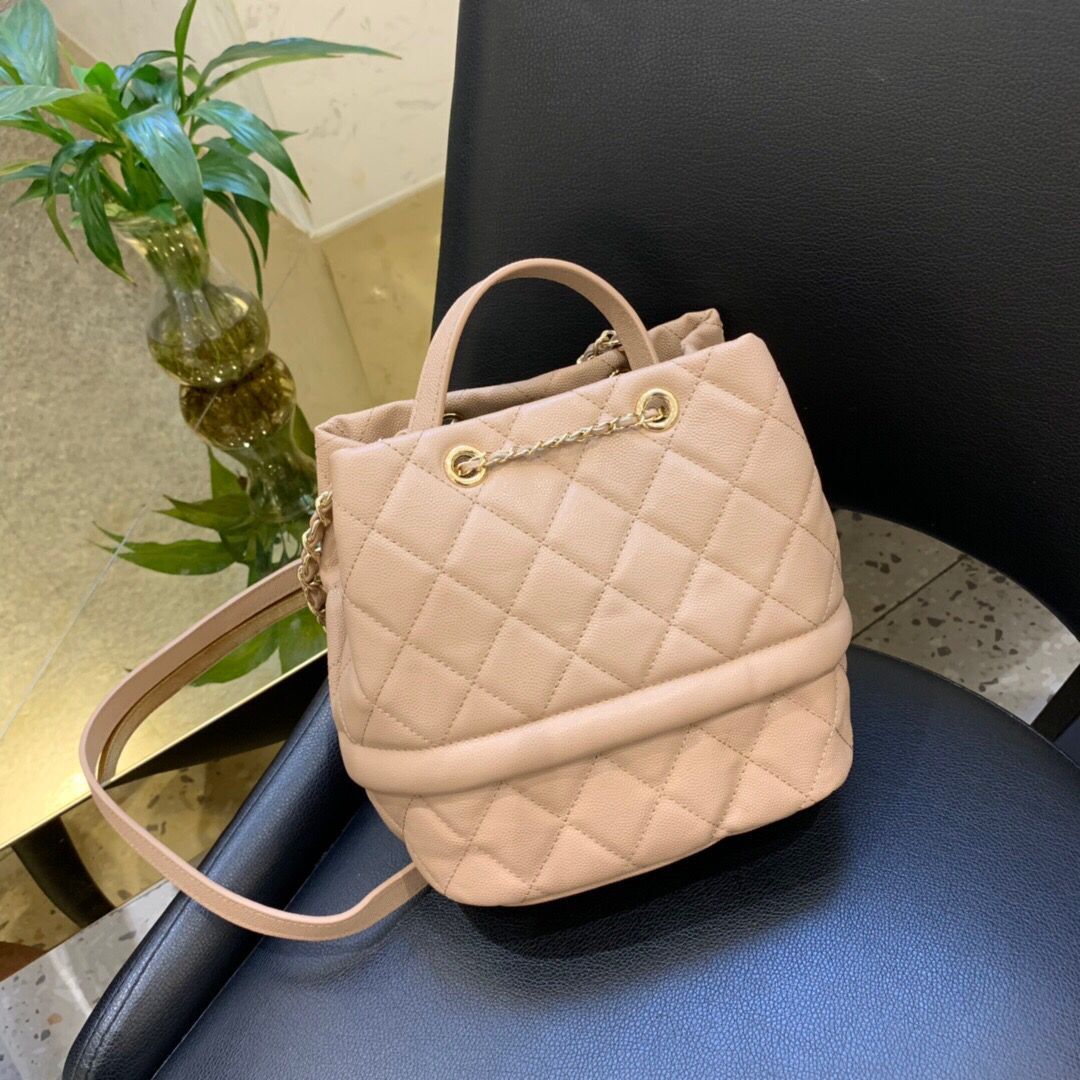 Chanel Original Leather Bag C5700 apricot