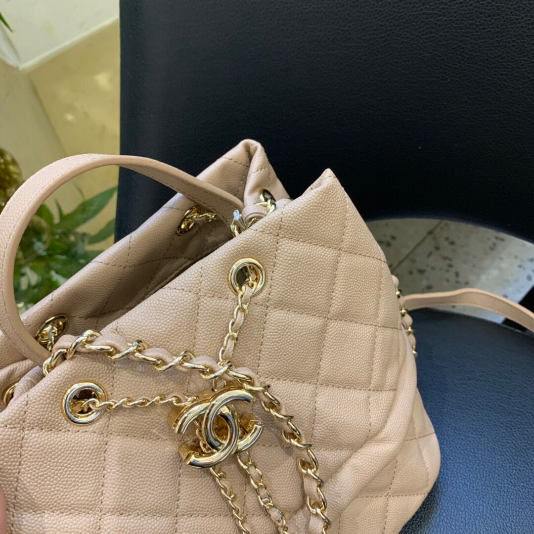 Chanel Original Leather Bag C5700 apricot