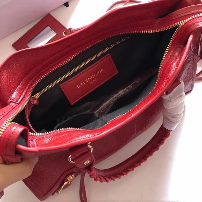 Balenciaga The City Handbag Calf leather 382568 red