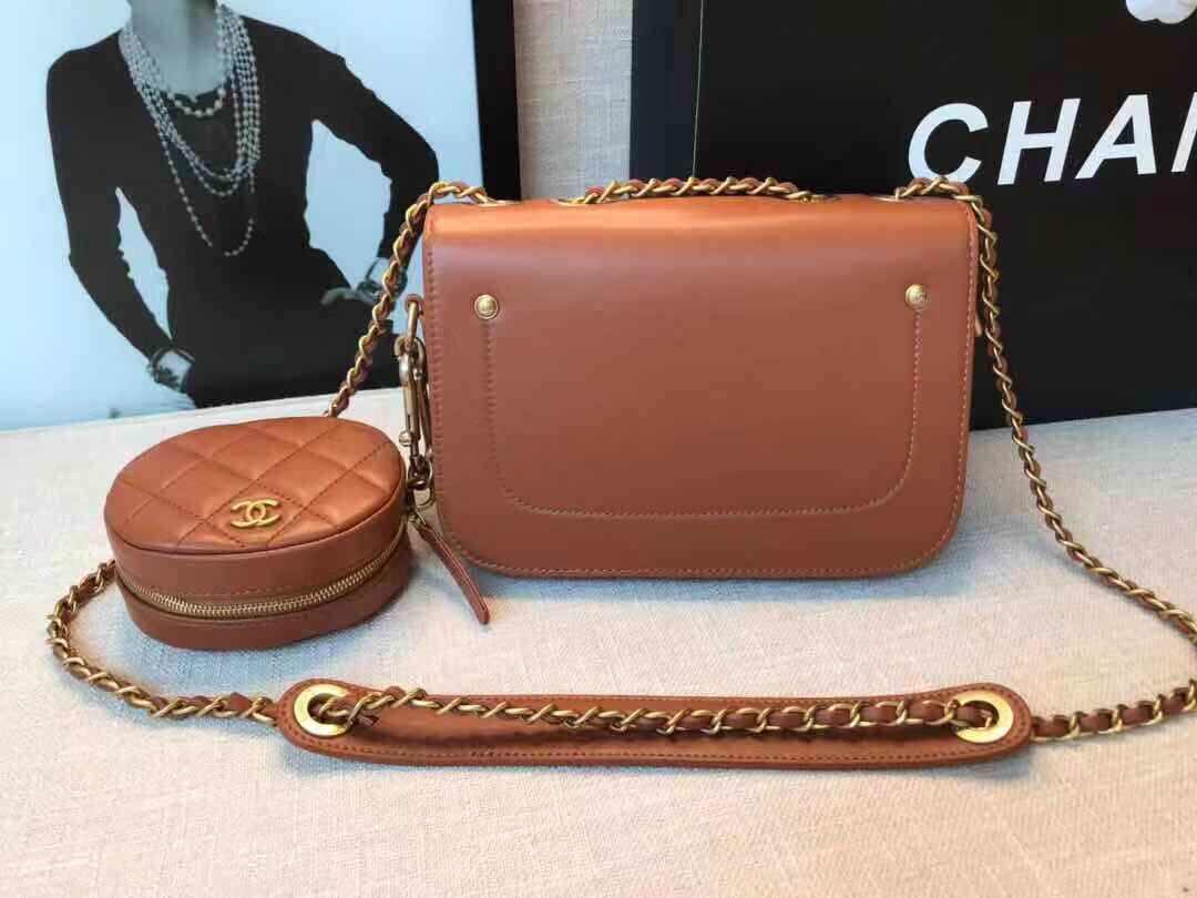 Chanel Original Leather Bag C5787 Brown