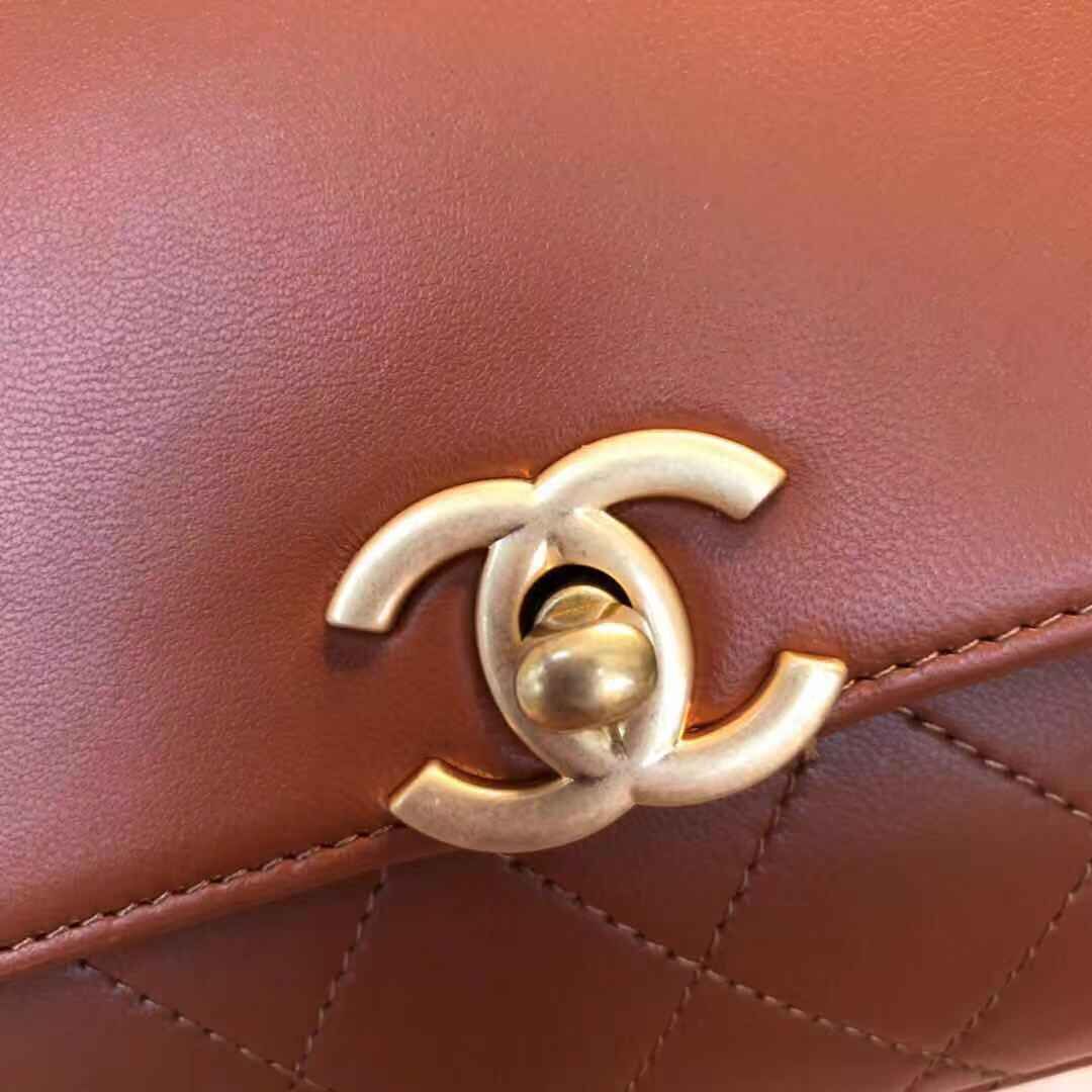 Chanel Original Leather Bag C5787 Brown