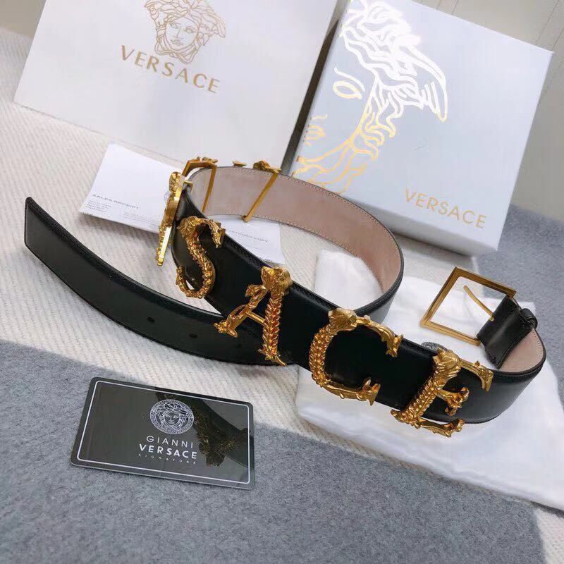 Versace Leather Belt VS7488 Black