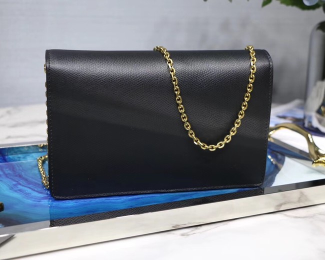 Dior SADDLE DIOR OBLIQUE Chain Clutch bag S5614 black