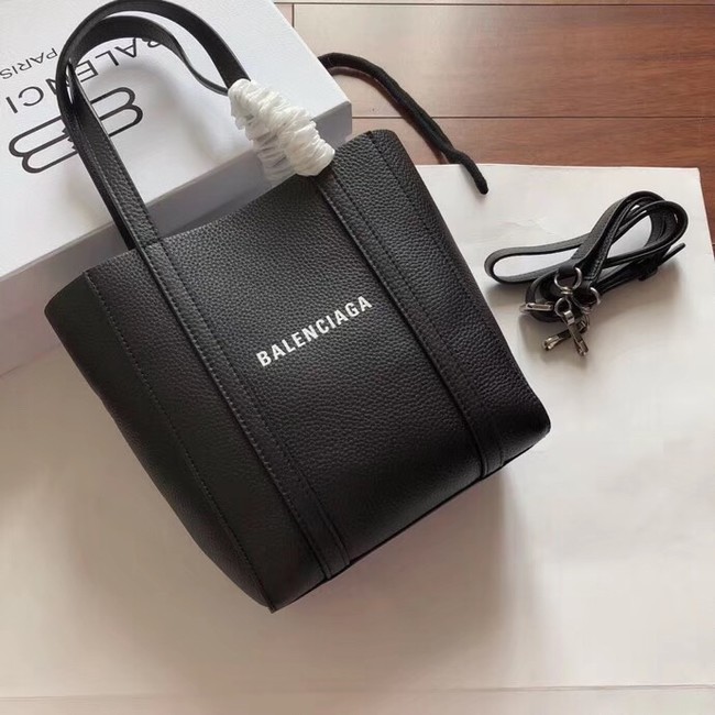 Balenciaga Original Leather Mini Shopper Bag 6696 Black