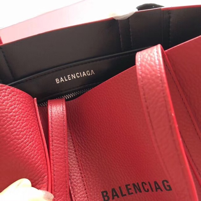 Balenciaga Original Leather Mini Shopper Bag 6696 Red