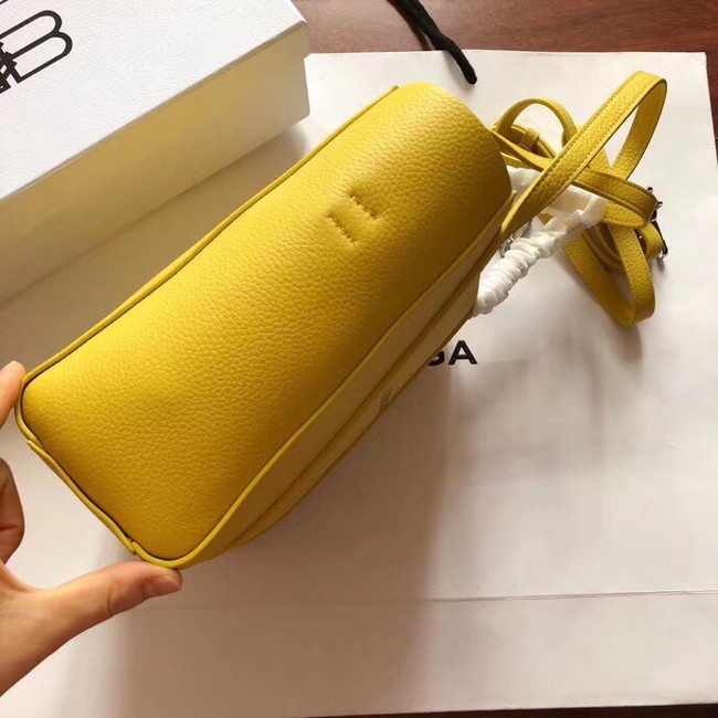 Balenciaga Original Leather Mini Shopper Bag 6696 Yellow