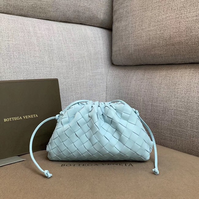 Bottega Veneta Sheepskin Weaving Original Leather BV3693 Sky Blue