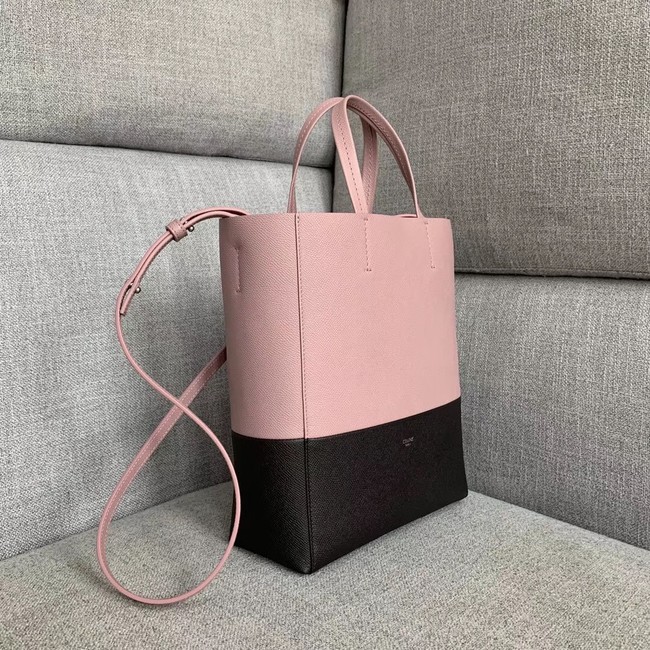 Celine Original Leather CABAS Bag 189813 Pink&Black