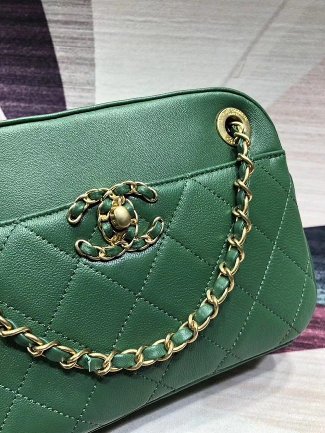 Chanel Original Leather Bag 9235 Green