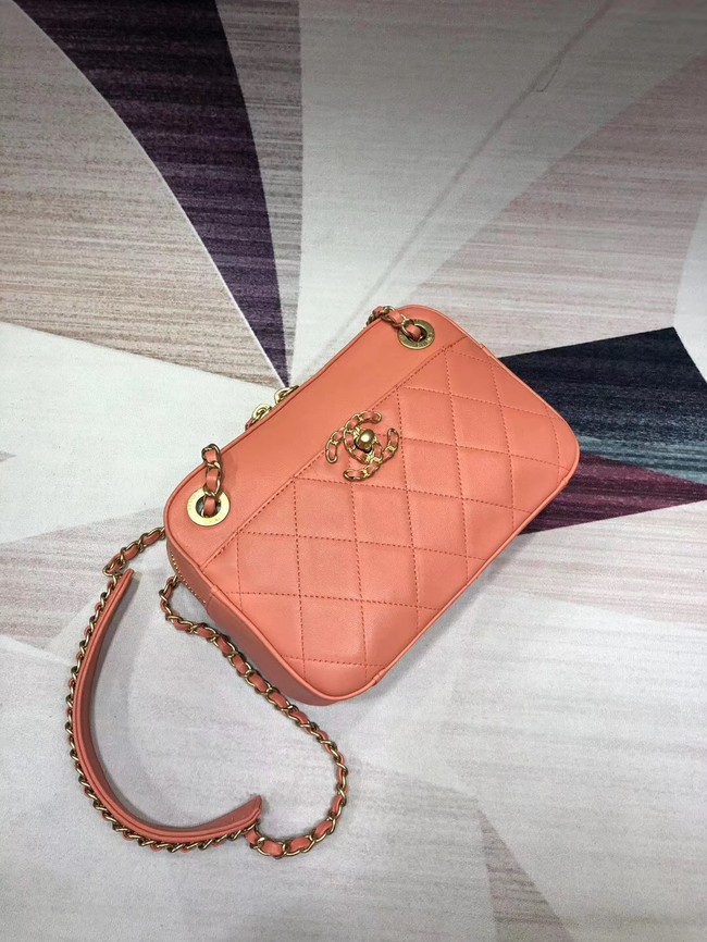 Chanel Original Leather Bag 9235 Pink