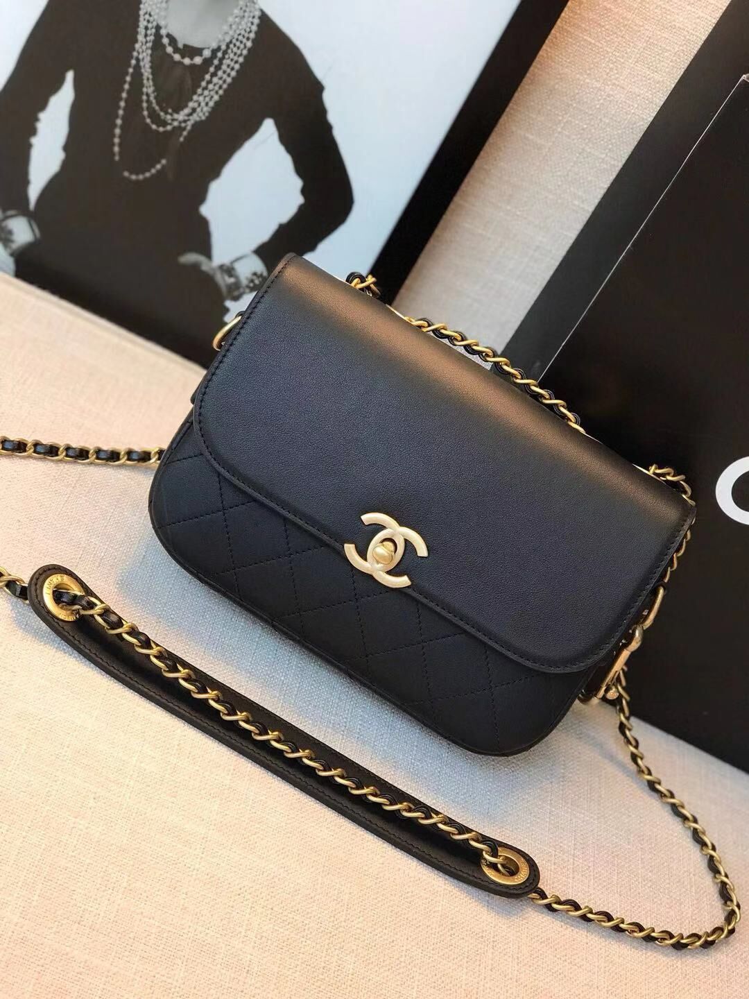 Chanel Original Leather Bag C5787 Black