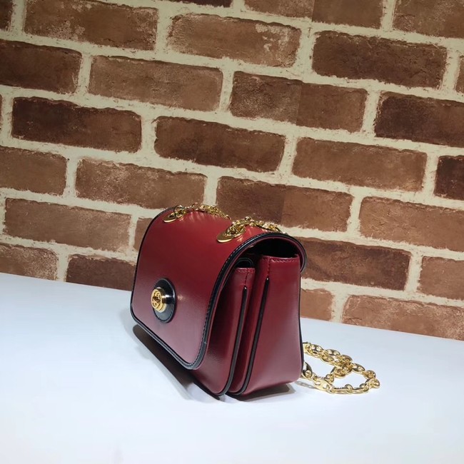 Gucci GG Original Leather Shoulder Bag 576423 Red