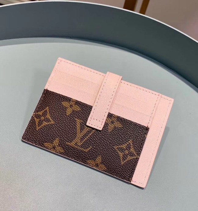 Louis Vuitton Monogram Canvas Card Holder M61730 Pink