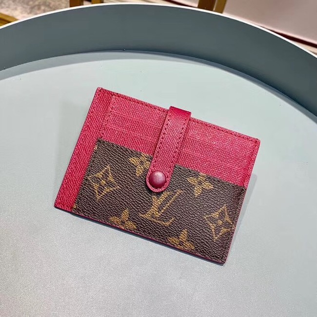 Louis Vuitton Monogram Canvas Card Holder M61730 Purple