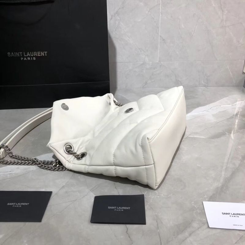 Yves Saint Laurent Shoulder Bag Original Leather Y577476 White