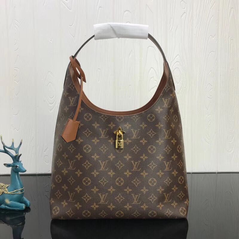 Louis Vuitton Monogram Canvas Top Handle Bag 43976 Brown