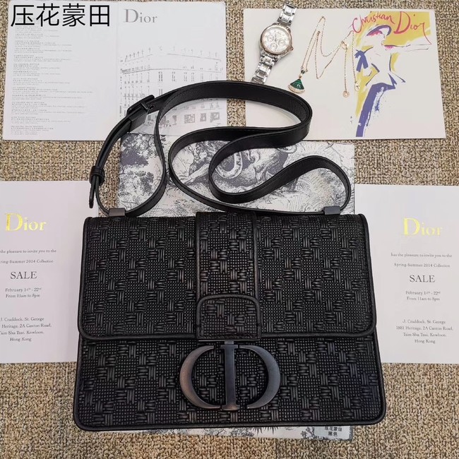 Dior 30 MONTAIGNE CALFSKIN BAG M92031 black