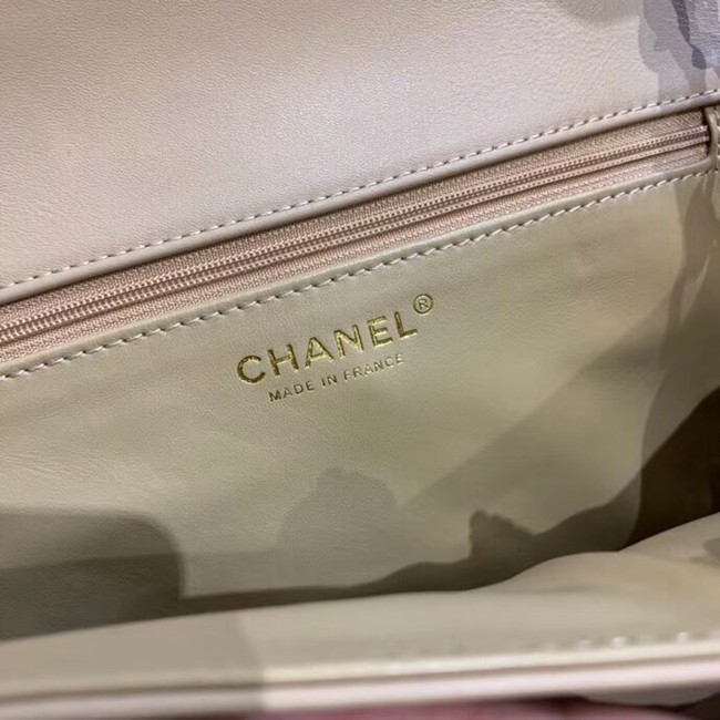 Chanel Calfskin & Gold-Tone Metal AS0804 apricot