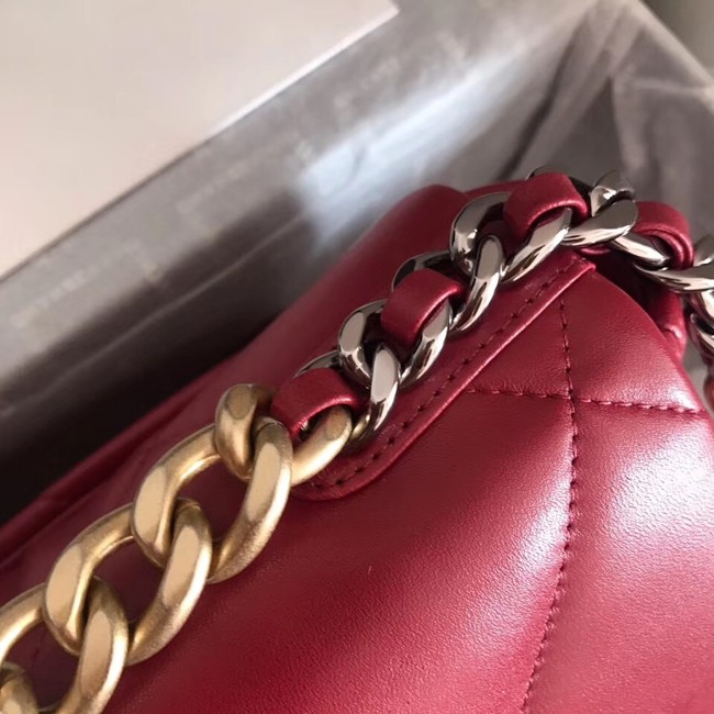 Chanel 19 flap bag AS1160 Red