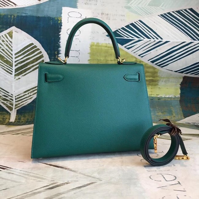 Hermes original Kelly Epsom Leather KL32 green