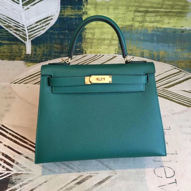 Hermes original Kelly Epsom Leather KL32 green