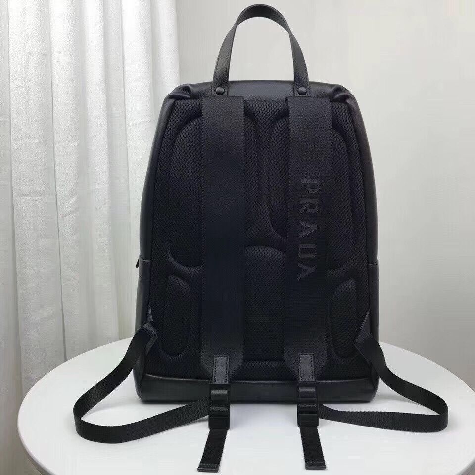 Prada Original Calfskin Leather Backpack Bag 2VZ066 Black