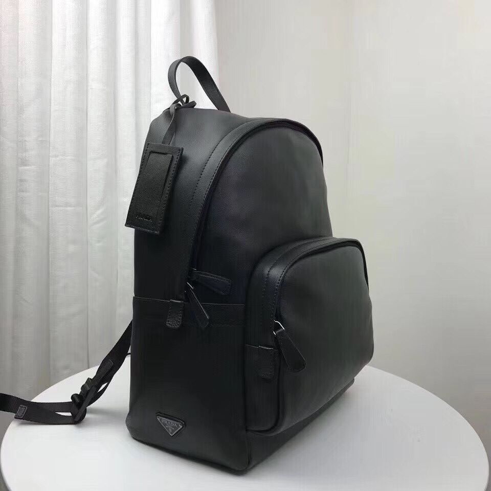 Prada Original Calfskin Leather Backpack Bag 2VZ066 Black