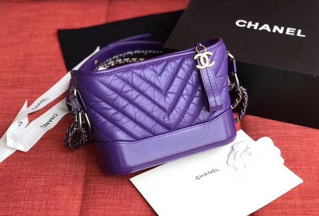 Chanel gabrielle small hobo bag A91810 purple