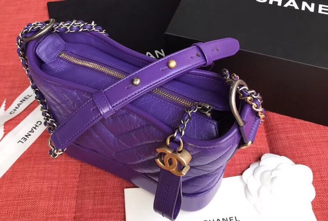 Chanel gabrielle small hobo bag A91810 purple